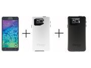Samsung Galaxy Alpha G850A 32GB AT T Unlocked GSM LTE 4G LTE Octa Core Phone w 12MP Camera Black OtterBox Symmetry Case 2 Glacier Black