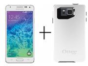 Samsung Galaxy Alpha G850A 32GB AT T Unlocked GSM LTE 4G LTE Octa Core Phone w 12MP Camera White OtterBox Symmetry Case Glacier