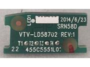Toshiba 58L8400U LED Board VTV LD58702 455C5551L01
