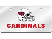 NFL Arizona Cardinals Inlaid Acrylic License Plate with Domed Logo