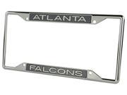 Atlanta Falcons Metal License Plate Frame with Carbon Fiber Design