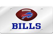 NFL Buffalo Bills Inlaid Acrylic License Plate with Domed Logo
