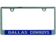 Dallas Cowboys Metal License Plate Frame with Glitter Design