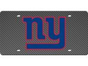 New York Giants Inlaid Acrylic License Plate with Carbon Fiber Design