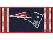 New England Patriots Inlaid Acrylic License Plate with Jersey Design