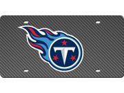 Tennessee Titans Inlaid Acrylic License Plate with Carbon Fiber Design