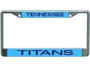 Tennessee Titans Metal License Plate Frame with Glitter Design