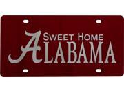 Alabama Crimson Tide Laser Cut Mirror License Plate Sweet Home Red