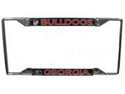 NCAA Georgia Bulldogs Domed Chrome License Plate Frame