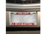 NCAA Ohio State Buckeyes Chrome Hologram License Plate Frame