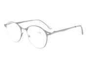 Eyekepper Quality Spring hinge Small Oval Round Reading Glasses Gunmetal 3.0