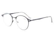 Eyekepper Quality Spring hinge Small Oval Round Reading Glasses Black 2.5