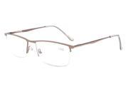 Eyekepper Quality Spring Hinges Half Rim Reading Glasses Brown 3.0