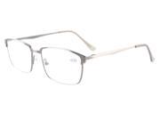Eyekepper Readers Quality Spring Hings Brushed Metal Reading Glasses Rx-able Anti Gunmetal +3.5 Eyekepper Readers Quality Spring Hings Brushed Metal Reading Glasses Rx-able Anti Gunmetal +3.5