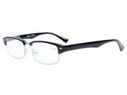 Eyekepper Readers Spring Hinge Classic Style Reading Glasses Black 4.0