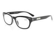 Eyekepper Quality Spring Hinges Mens Womens Reading Glasses Stylish Look Crystal Clear Vision Black 2.25