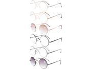 Eyekepper 6 Pack Spring Hinges Round Frame Reading Glasses Include Sun Readers 1.0