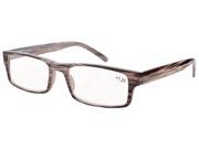 Eyekepper Spring Hinge Striped Reading Glasses Grey Stripe 2.50