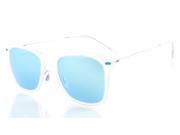 Eyekepper Flash Revo Mirror Lens Polarized Sunglasses Titanium Temple TR 90 Frame Blue Mirror