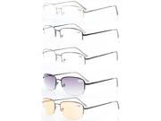 5-pack Eyekepper Metal Half-rim Spring Hinges Reading Glasses+0.5 5-pack Eyekepper Metal Half-rim Spring Hinges Reading Glasses+0.5