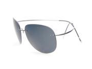 Eyekepper Rimless Titanium Frame Polarized Sunglasses Black Grey Lens