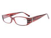Eyekepper Spring Hinges Reading Glasses with Genuine Austrian Crystals Women Red 1.0