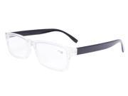 Eyekepper Quality Clear Frame Plastic Reading Glasses 1.00