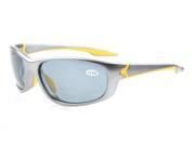Eyekepper Polycarbonate Polarized Bifocal Sport Sunglasses For Men Women Baseball Running Fishing Driving Golf Softball Hiking TR90 Unbreakable Grey Frame Grey