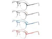 Eyekepper 4 Pack Quality Spring Hings Large Round Reading Glasses 2.5
