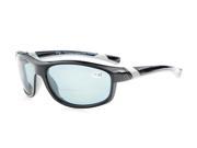 Eyekepper Polycarbonate Polarized Bifocal Sport Sunglasses For Women Baseball Running Fishing Driving Golf Softball Hiking TR90 Unbreakable Black Frame Grey Len