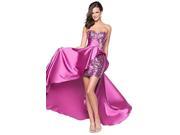 Eyekepper Ladies Beaded Front Short Long Back Prom Evening Gown Party Dress