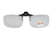 Eyekepper Flip up Clip on Sunglasses Polarized 59x39 MM 3 Pack Metal Glasses Clip Silver Mirror