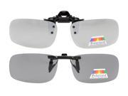 Eyekepper Flip up Clip on Sunglasses Polarized 53x33 MM 2 Pack Metal Glasses Clip