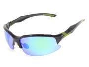 Eyekepper Polycarbonate Polarized TR90 Unbreakable Half Rim Sport Sunglasses For Men Women Baseball Running Fishing Driving Golf Softball Hiking Black Frame Gre