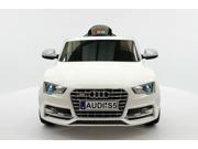 Audi S5 Sport Licensed Electric Battery Power Ride On Toy Car For Kids White