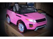Range Rover Style Battery Powered 12V Kids Electric Ride On Toy Car with MP3 FM LED Wheels Remote Control Pink