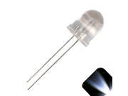 20 x 10mm Round Top Cool Clear White LED Ultra Bright