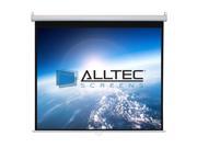Alltec 135 Diag. 66x118 Manual Projector Screen HDTV Format Matte White Fabric White