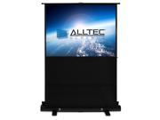 Alltec 60 Diag. 36x48 Portable Floor Rising Screen Video Format Matte White Fabric