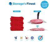 5 x JUMBO Vacuum Storage Bags Space Saver Seal Compressed Organizer with Double Zip Seal and Triple Seal Turbo Valve for Storage 26.3 x 39.9 by Storage s Fin
