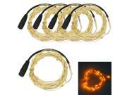 JIAWEN Waterproof Flexible 5M 16.4ft 3W yellow light LED String Light DC 12V 5pcs lot