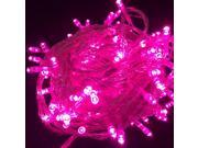JIAWEN 4W 10M 32.8ft 100 LED 8 Mode pink light Christmas String Light AC 220V