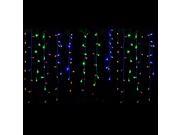 Jiawen 3M 9.8ft 4W 96 LED colorful Fairy Lights Curtain Icicle Starry String Lights AC 220V