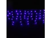 Jiawen 3M 9.8ft 4W 96 LED Purple light Fairy Lights Curtain Icicle Starry String Lights AC 220V