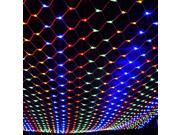 Waterproof 1.5*1.5M 4.9x4.9ft 96LEDs colorful Fairy Twinkle Mesh Net String Lights for Christmas Xmas Holiday