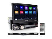 7-inch BT Headunit Receiver & Backup Camera Kit, Built-in Mic for Hands-Free Call Answering, Touch Display CD/DVD Player