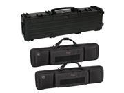 Explorer Cases 13527 Gun Case with Two Padded Gun Bags Black Large