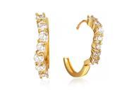 Gemini Women s Jewelry 18K Gold Filled 14Pcs CZ Diamonds Small Huggie Earrings Gm179 Size 0.16 Color Gold