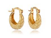 Gemini Women s 18K Gold Filled Hoop Huggie Earrings for Women Gm067 Color Yellow Gold