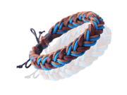 Gemini New Unisex Leather And Hemp Plaited Surfer Wristband Bracelets Great Valentine s Day Gifts Gm097A Size Fit 5 inches 10 inches Wristband Multicolored